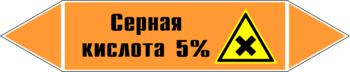 Маркировка трубопровода "серная кислота 5%" (k23, пленка, 358х74 мм)" - Маркировка трубопроводов - Маркировки трубопроводов "КИСЛОТА" - Магазин охраны труда ИЗО Стиль